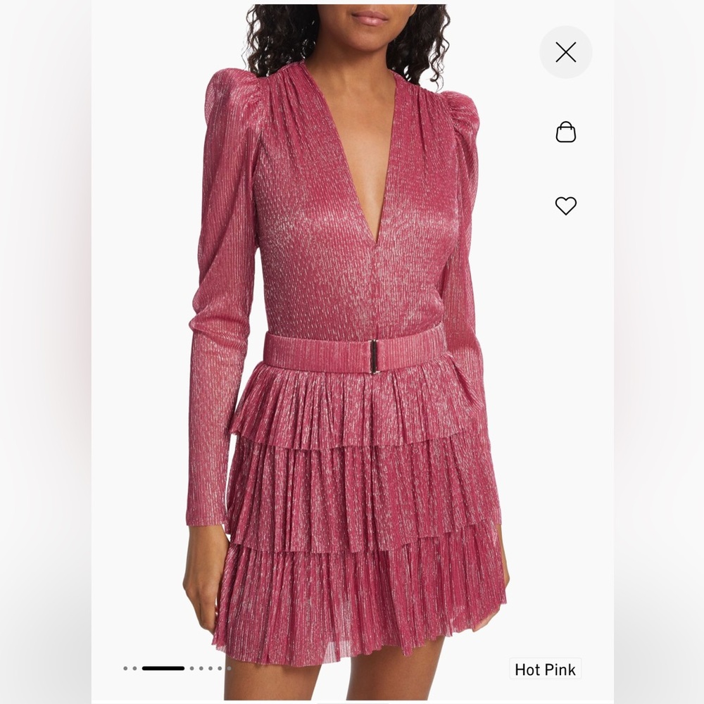 Sabina Musayev x Revolve Carry Mini Dress in Rasberry Pink XS